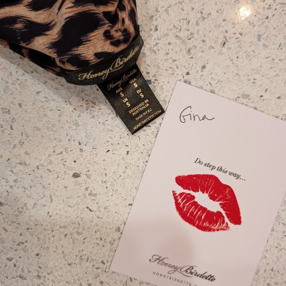 Honey Birdette Austin Leopard Swim bottoms S - Picture 5 of 5